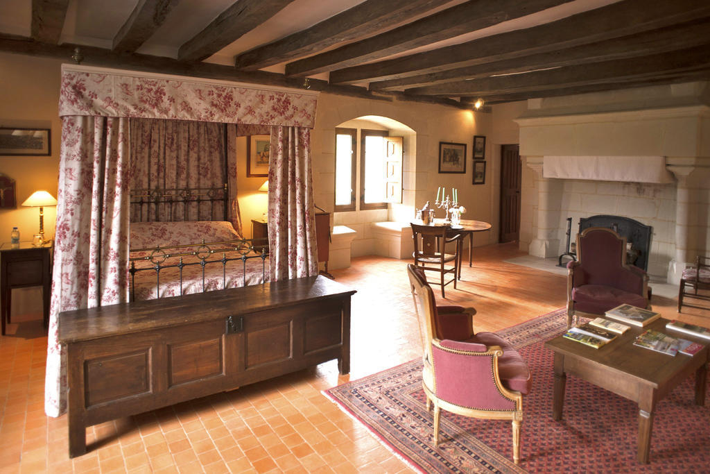 לינה וארוחת בוקר Louerre Manoir Du Bois Noblet חדר תמונה